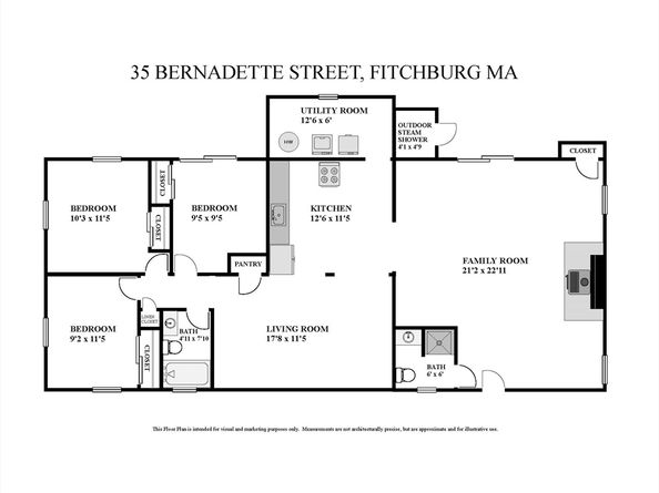 35 Bernadette St, Fitchburg MA 01420