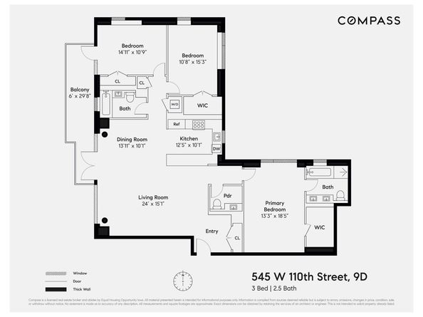 545 West 110th Street 9D, New York NY 10025