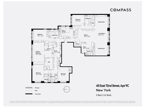 45 East 72nd Street 9C, New York NY 10021