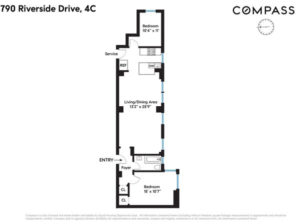 790 Riverside Drive 4C, New York NY 10032
