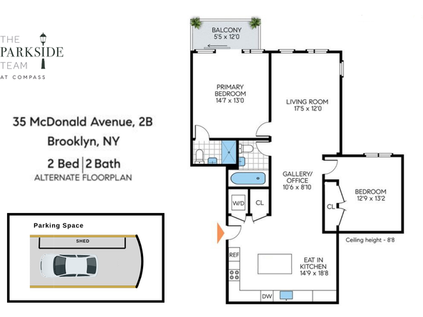 35 Mc Donald Avenue 2B, Brooklyn NY 11218