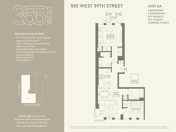 355 West 39th Street 6A, New York NY 10018