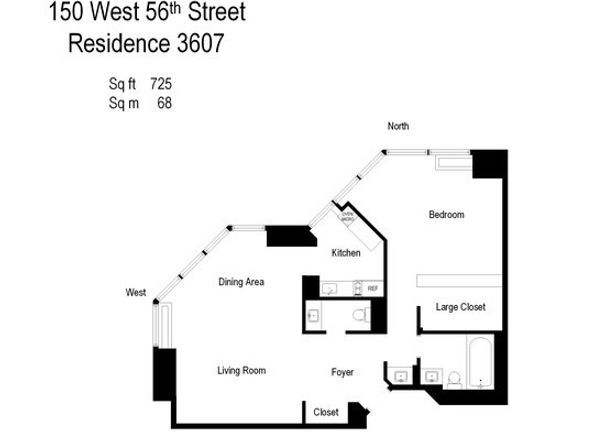 150 West 56th Street 3607, New York NY 10019