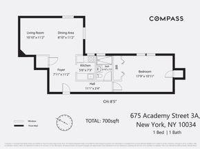 675 Academy Street 3A, New York NY 10034