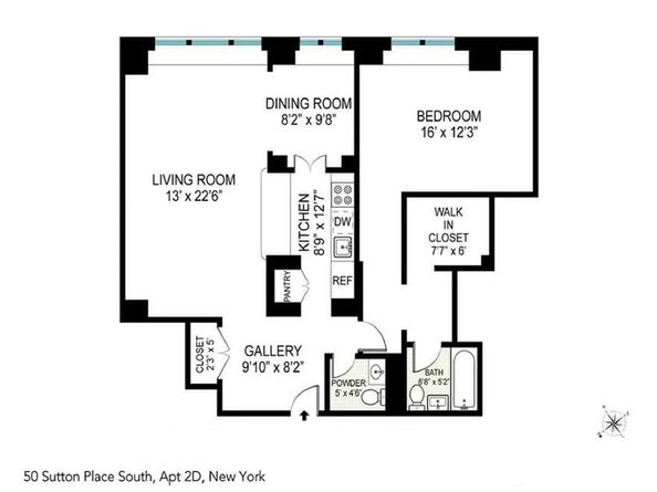 50 Sutton Place S 2D, New York NY 10022