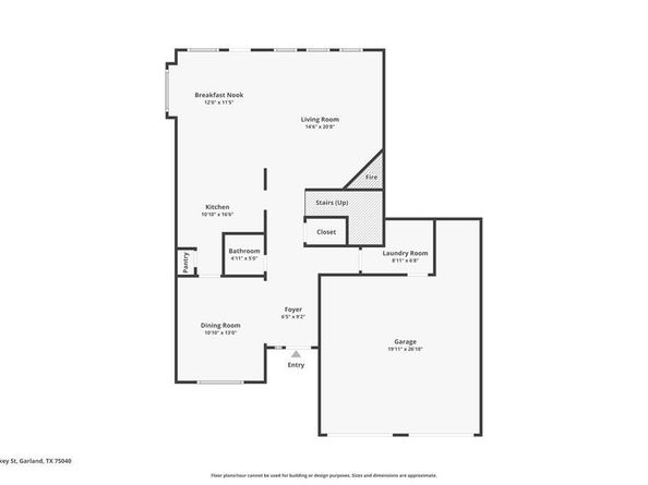 1217  Mackey Street , Garland Texas 75040