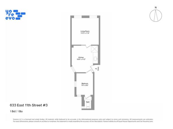 633 East 11th Street 3, New York NY 10009