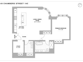 49 Chambers Street 14C, New York NY 10007