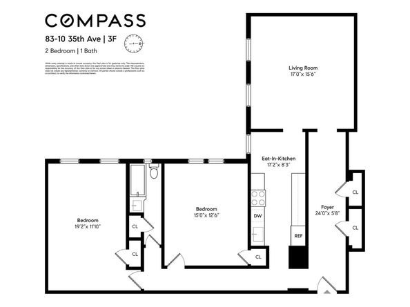 83-10 35th Avenue 3F, Queens NY 11372
