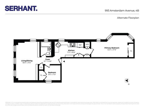 993 Amsterdam Avenue 4B, New York NY 10025