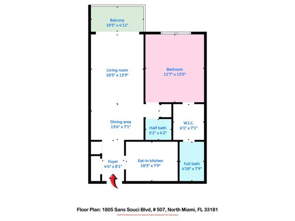 1805 Sans Souci Blvd 507, North Miami FL 33181