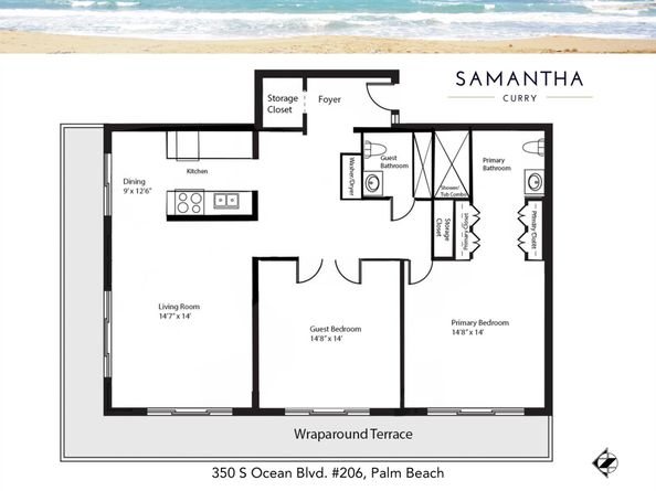 350 S Ocean Boulevard 206, Palm Beach FL 33480