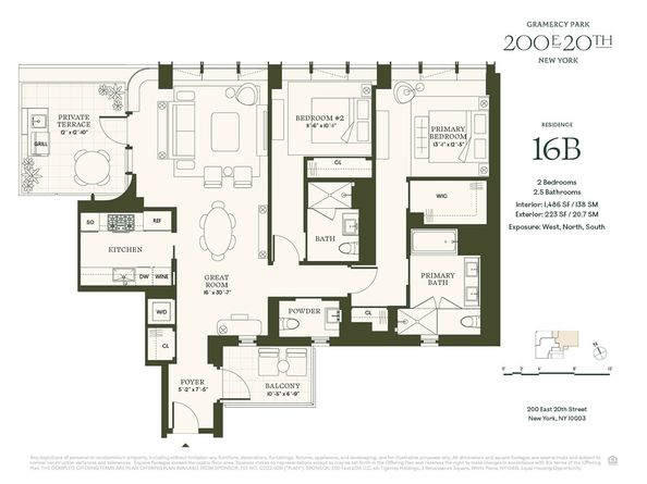 200 East 20th Street 16B, New York NY 10003