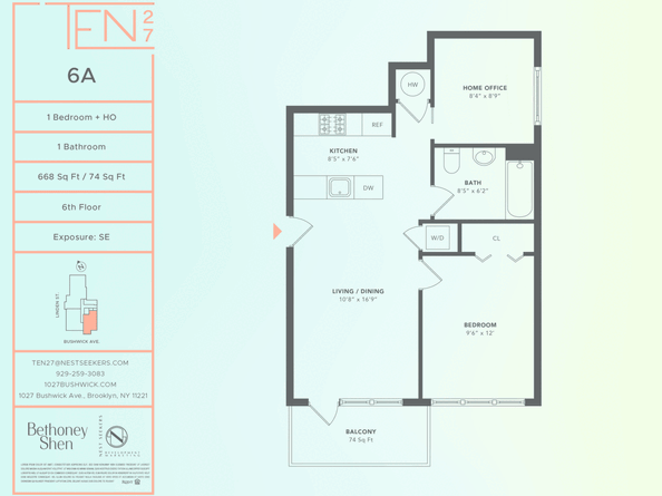 1027 Bushwick Avenue 6A, Brooklyn NY 11221