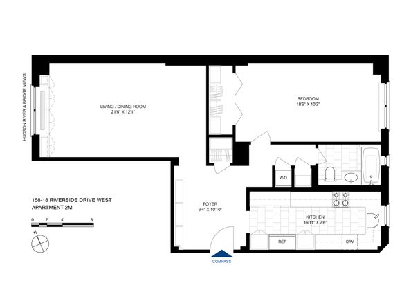 158-18 Riverside Drive W 2M, New York NY 10032