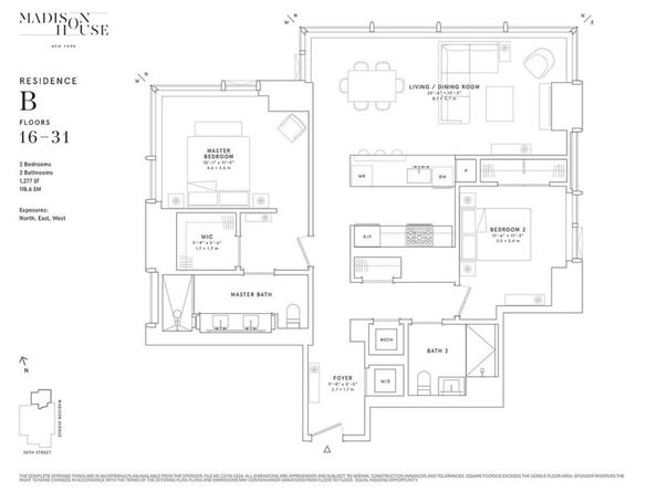 15 East 30th Street 19B, New York NY 10016
