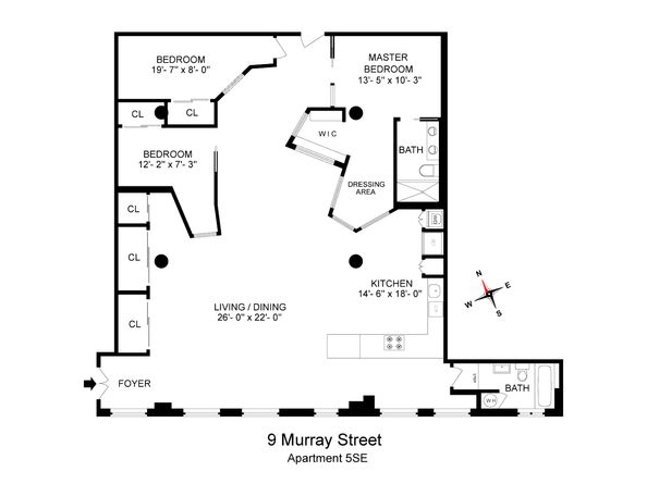 9 Murray Street 5SE, New York NY 10007