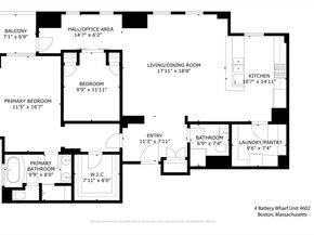 4 Battery Wharf 4602, Boston MA 02109