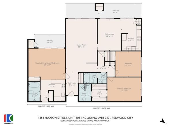 1458 HUDSON Street 305, Redwood City CA 94061