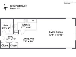 5235 Post Road 3H, Bronx NY 10471