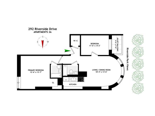 292 Riverside Drive 3A, New York NY 10025