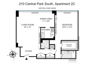 210 Central Park S 2C, New York NY 10019
