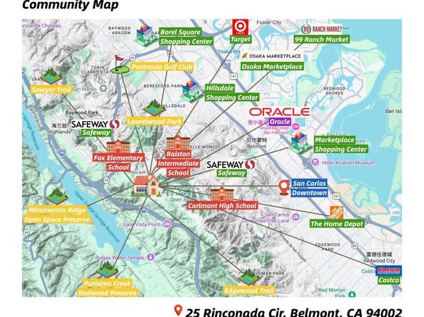 25 Rinconada Circle, Belmont CA 94002