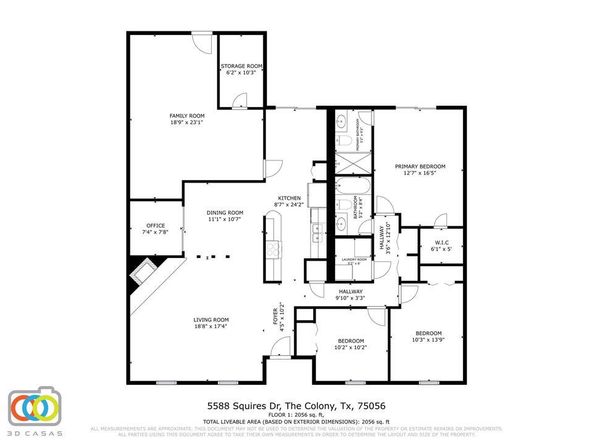 5588  Squires Drive , The Colony Texas 75056
