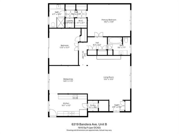 6319  Bandera Avenue  B, Dallas Texas 75225