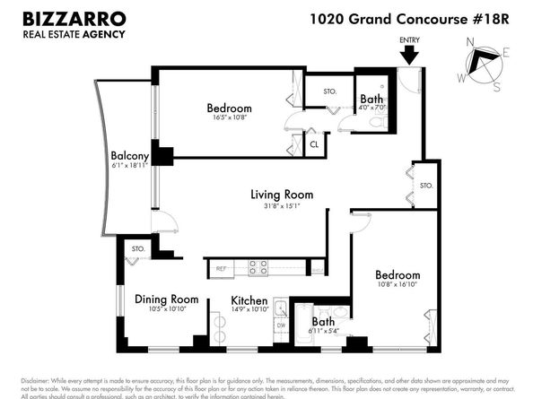 1020 Grand Concourse 18R, Bronx NY 10451