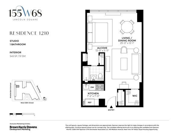 155 West 68th Street 1210, New York NY 10023