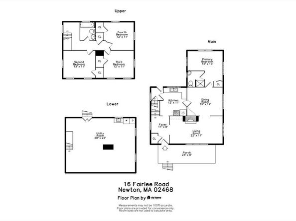 16 Fairlee Rd, Newton MA 02468