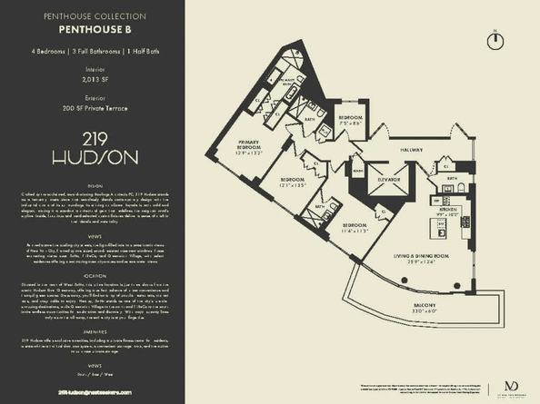 219 Hudson Street PH9, New York NY 10013