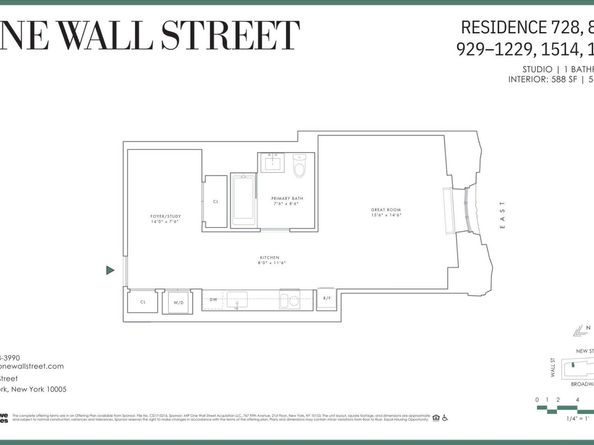 1 Wall Street 1129, New York NY 10005