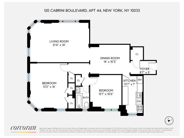 120 Cabrini Boulevard 44, New York NY 10033