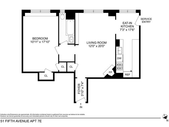 51 5th Avenue 7E, New York NY 10003
