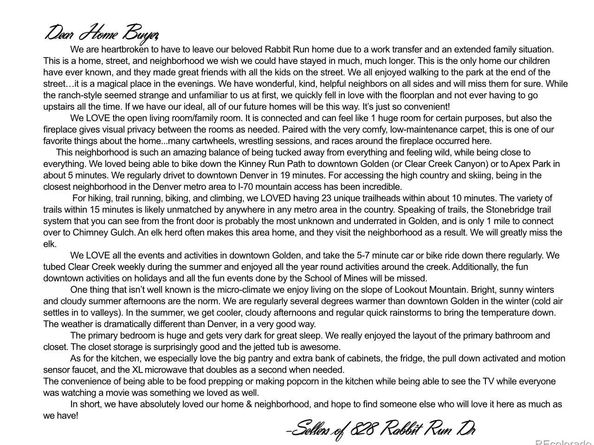 828 Rabbit Run Drive, Golden CO 80401