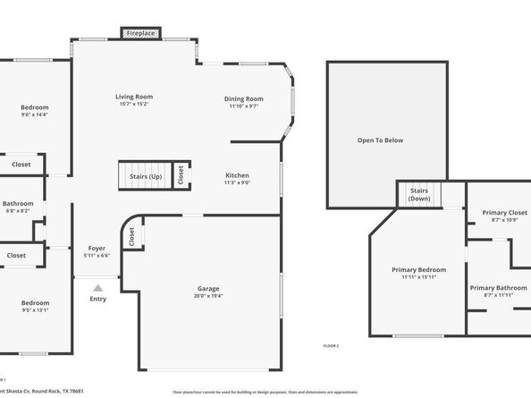 8403 Mount Shasta CV, Round Rock TX 78681