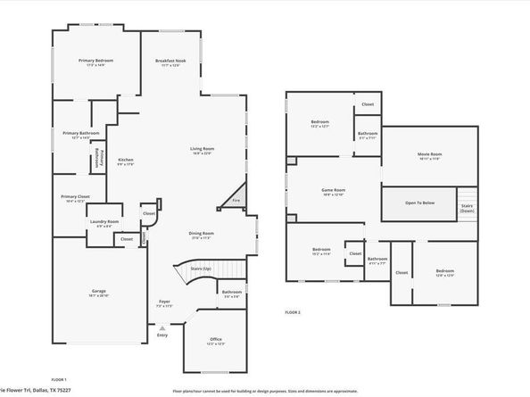 6532  Prairie Flower Trail , Dallas Texas 75227