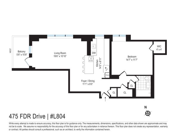 475 Fdr Drive L804, New York NY 10002