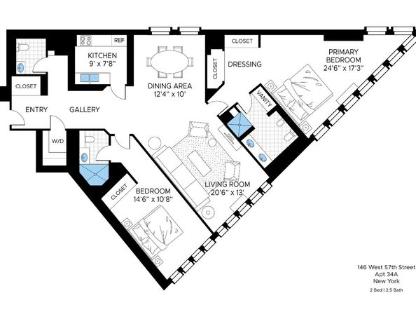 146 West 57th Street 34A, New York NY 10019