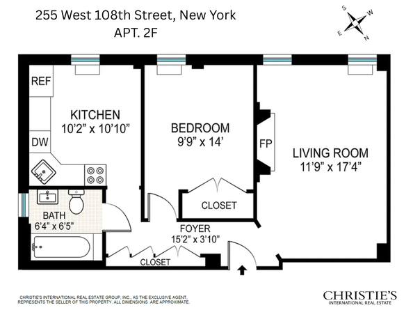 255 West 108th Street 2F, New York NY 10025