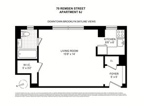 70 Remsen Street 8J, Brooklyn NY 11201