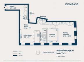 99 Bank Street 3H, New York NY 10014