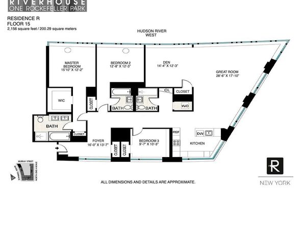 2 River Terrace 15QR, New York NY 10282
