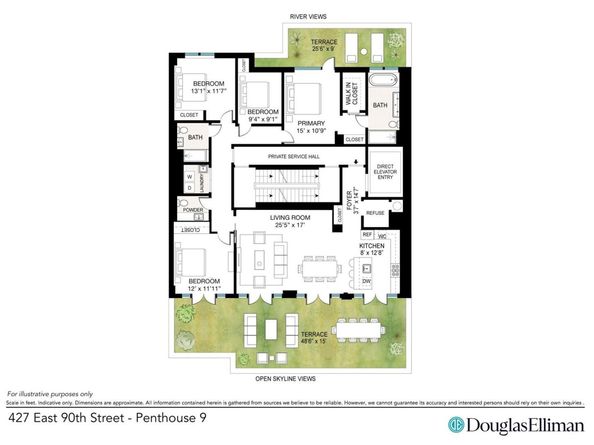 427 East 90th Street PENTHOUSE9, New York NY 10128