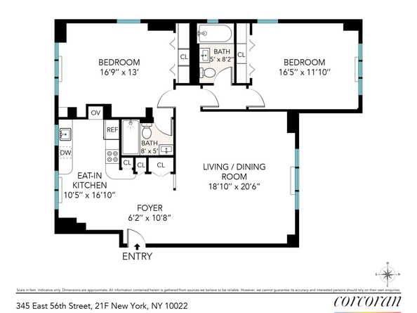 345 East 56th Street 21F, New York NY 10022