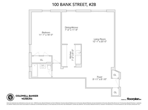 100 Bank Street 2B, New York NY 10014