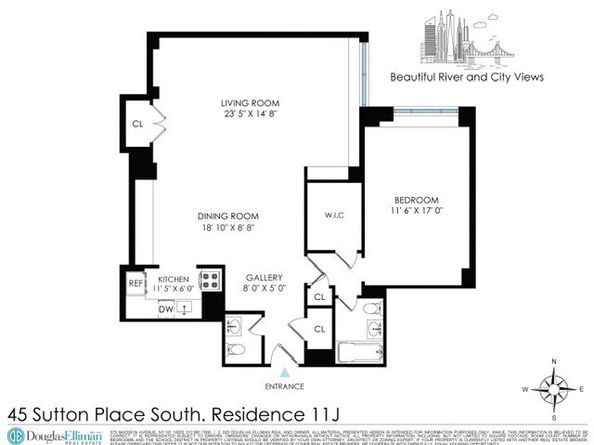 45 Sutton Place S 11J, New York NY 10022
