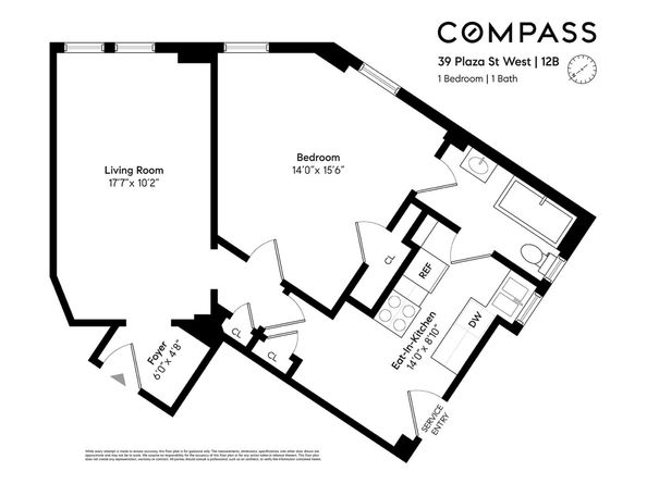 39 Plaza Street W 12B, Brooklyn NY 11217